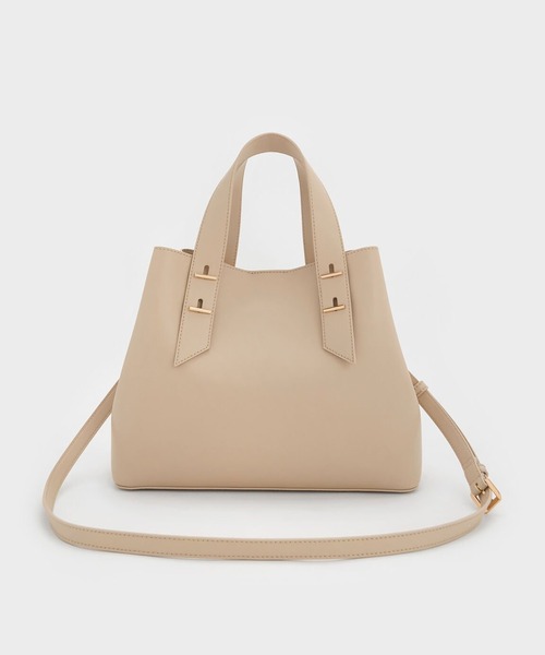 Shania シャナイア ダブルハンドルスラウチーバッグ