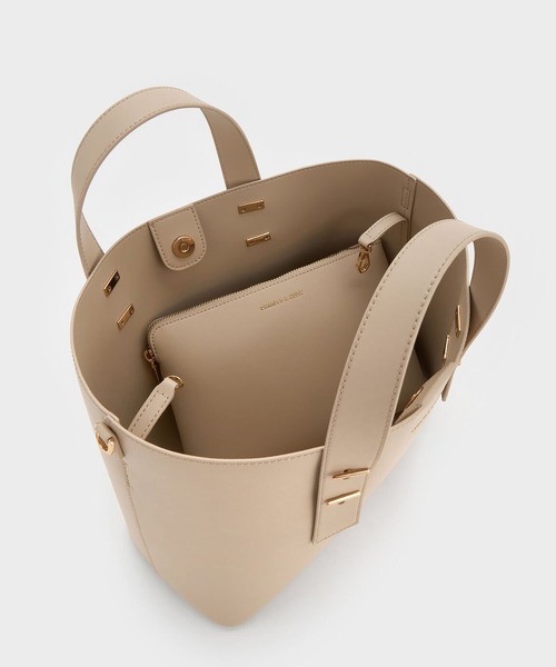 Shania シャナイア ダブルハンドルスラウチーバッグ