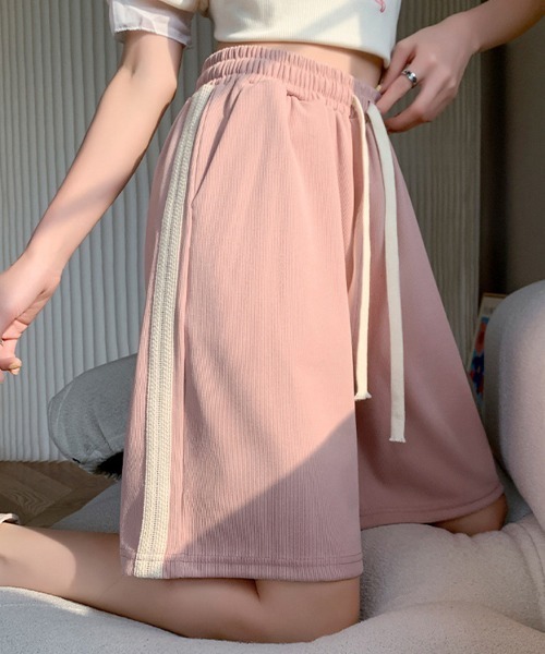 Miniministore(ミニミニストア)の「ショートパンツ スウェットパンツ 韓国夏(スウェットパンツ・レディース・ピンク/グレー/アイボリー・L/XL/M)」の3枚目の写真