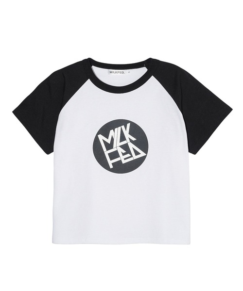 MILKFED.（ミルクフェド）の「CIRCLE LOGO COMPACT B/B TEE（Tシャツ/カットソー・レディース・ブラック/ライトピンク/ライトブルー・S/M）」の2枚目の写真