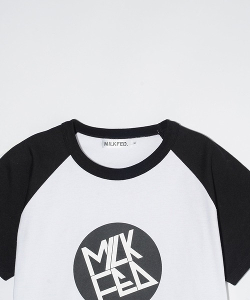 MILKFED.（ミルクフェド）の「CIRCLE LOGO COMPACT B/B TEE（Tシャツ/カットソー・レディース・ブラック/ライトピンク/ライトブルー・S/M）」の8枚目の写真
