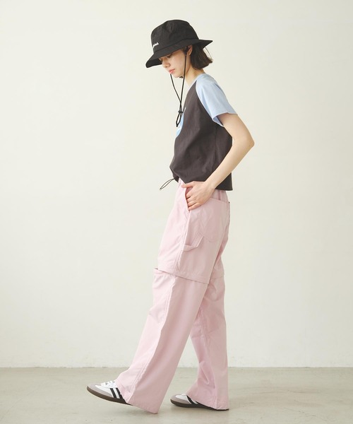 MILKFED.（ミルクフェド）の「CIRCLE LOGO COMPACT B/B TEE（Tシャツ/カットソー・レディース・ブラック/ライトピンク/ライトブルー・S/M）」の5枚目の写真