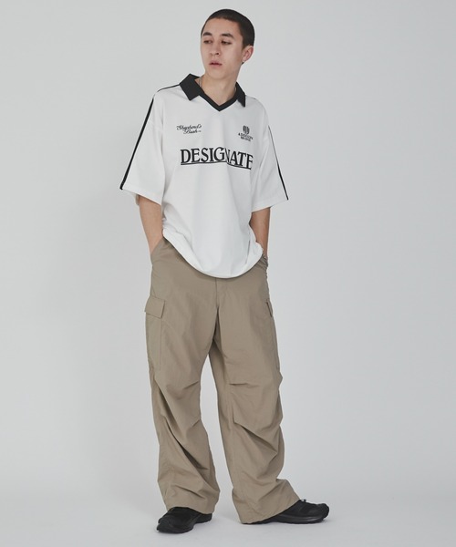 WEGO(ウィゴー)の「WEGO/グラフィックドロストゲームシャツ(Tシャツ/カットソー・メンズ・ブラック/ホワイト・LARGE/MEDIUM)」の3枚目の写真