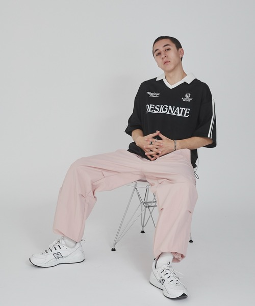 WEGO(ウィゴー)の「WEGO/グラフィックドロストゲームシャツ(Tシャツ/カットソー・メンズ・ブラック/ホワイト・LARGE/MEDIUM)」の4枚目の写真