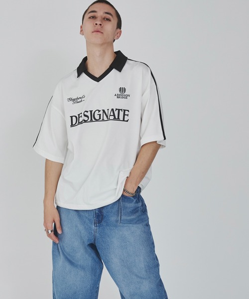 WEGO(ウィゴー)の「WEGO/グラフィックドロストゲームシャツ(Tシャツ/カットソー・メンズ・ブラック/ホワイト・LARGE/MEDIUM)」の9枚目の写真