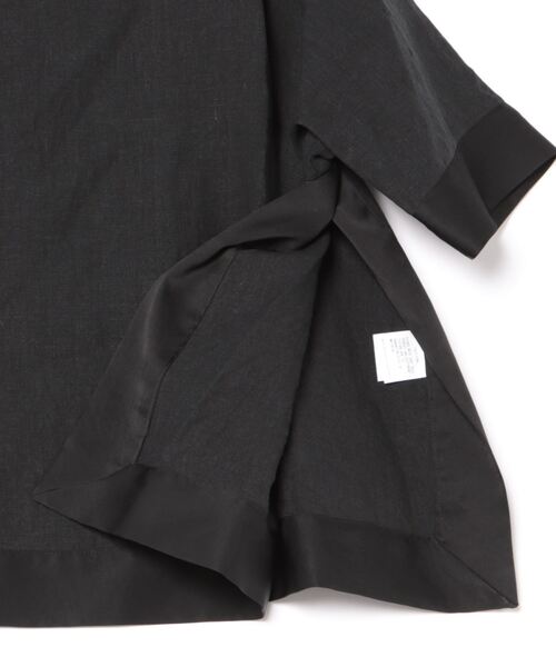 gomme（ゴム）の「フレンチリネン　プルオブラウス（シャツ/ブラウス・レディース・キナリ/ブラック・MEDIUM）」の11枚目の写真