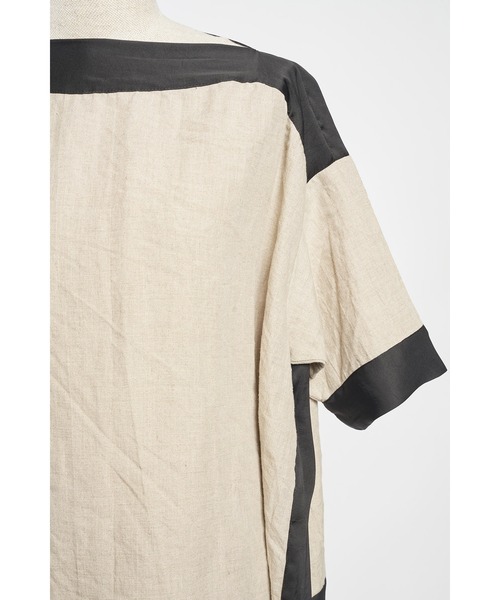 gomme（ゴム）の「フレンチリネン　プルオブラウス（シャツ/ブラウス・レディース・キナリ/ブラック・MEDIUM）」の18枚目の写真