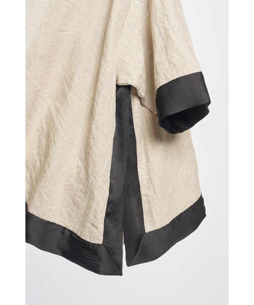 gomme（ゴム）の「フレンチリネン　プルオブラウス（シャツ/ブラウス・レディース・キナリ/ブラック・MEDIUM）」の19枚目の写真