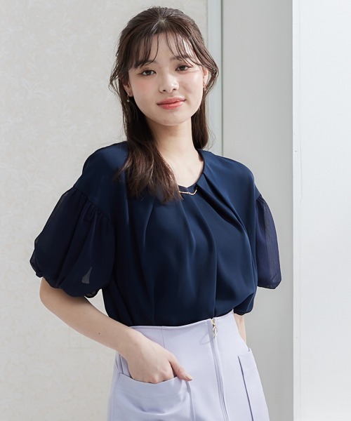 【セール】フレンチキスバルーンスリーブブラウス（シャツ/ブラウス）｜12Twelve Agenda（トゥエルブ アジェンダ）