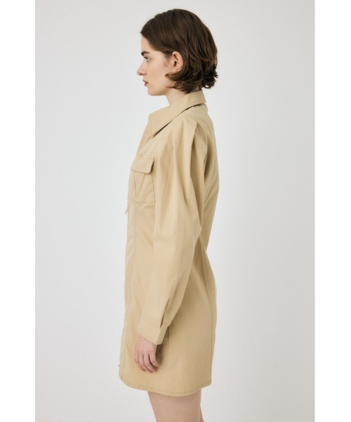 MOUSSY（マウジー）の「PATCH POCKET ZIPUP ワンピース（ワンピース・レディース・ライトブラック/バーガンディー/ライトベージュ・1/2）」の13枚目の写真