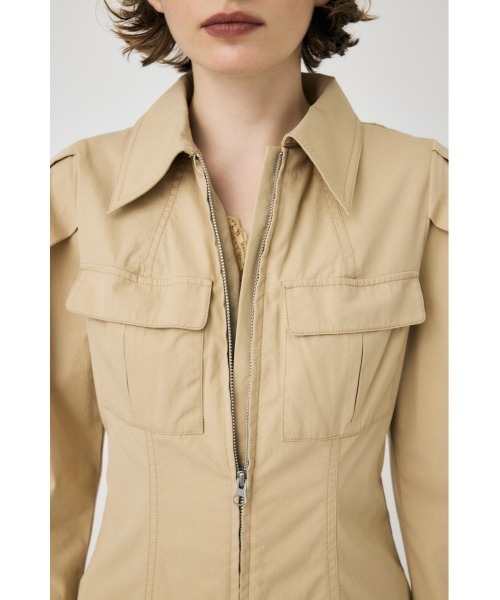 MOUSSY（マウジー）の「PATCH POCKET ZIPUP ワンピース（ワンピース・レディース・ライトブラック/バーガンディー/ライトベージュ・1/2）」の15枚目の写真
