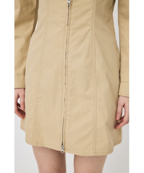 MOUSSY（マウジー）の「PATCH POCKET ZIPUP ワンピース（ワンピース・レディース・ライトブラック/バーガンディー/ライトベージュ・1/2）」の19枚目の写真