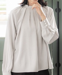 coca（coca）（コカ）の「小紋柄ブラウス/UVカット/防シワ/イージーケア（シャツ/ブラウス）」