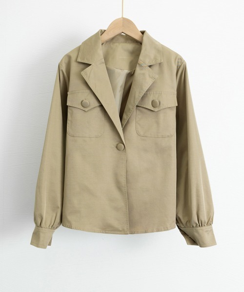 Miniministore(ミニミニストア)の「テーラージャケット レディース 春(その他アウター・レディース・ブラック/ベージュ・M/L)」の6枚目の写真