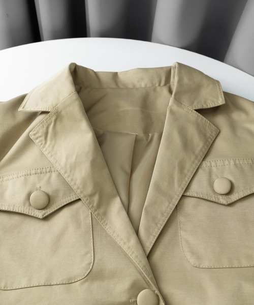 Miniministore(ミニミニストア)の「テーラージャケット レディース 春(その他アウター・レディース・ブラック/ベージュ・M/L)」の9枚目の写真