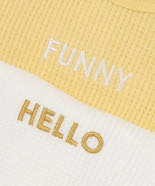 petit main（プティマイン）の「スタイつきロンパース（ロンパース・キッズ・オフホワイト/イエロー/レッド・70cm/80ｃｍ）」の5枚目の写真