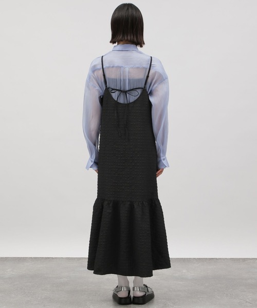 LAKOLE(ラコレ)の「アソートティアードキャミワンピース / 112095(ワンピース・レディース・ブラック/オレンジ/ブルー・FREE)」の15枚目の写真