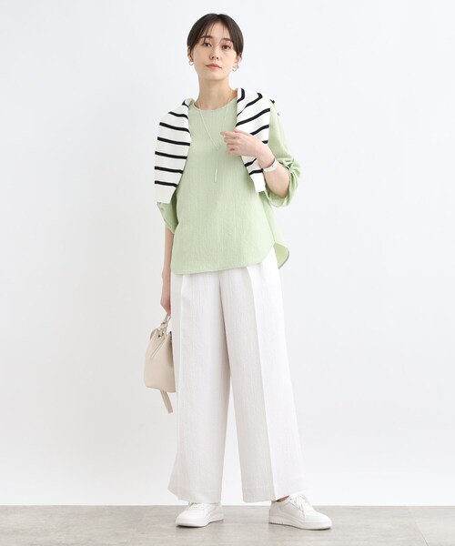 INDIVI（インディヴィ）の「◇【洗える／SETUP可能】2タックワイド