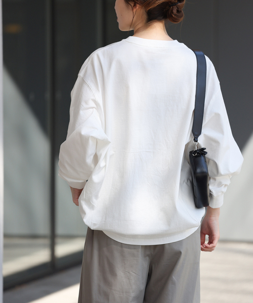 JOURNAL STANDARD（ジャーナルスタンダード）の「《追加6》タックスウェットシャツ（Tシャツ/カットソー・レディース・ホワイト/ブラック/チャコールグレー・FREE）」の22枚目の写真