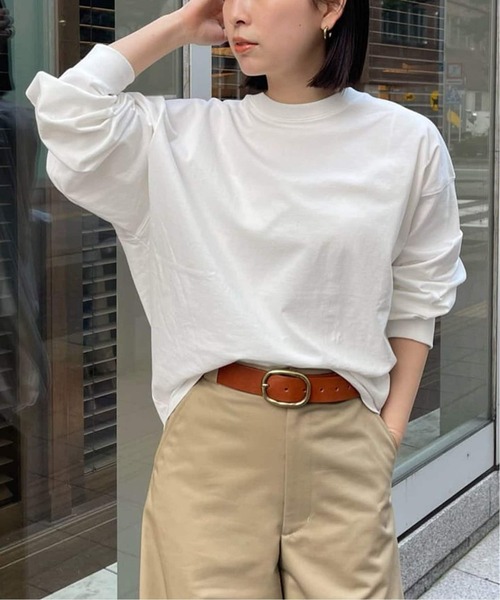 JOURNAL STANDARD（ジャーナルスタンダード）の「《追加6》タックスウェットシャツ（Tシャツ/カットソー・レディース・ホワイト/ブラック/チャコールグレー・FREE）」の18枚目の写真