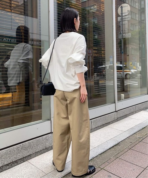 JOURNAL STANDARD（ジャーナルスタンダード）の「《追加6》タックスウェットシャツ（Tシャツ/カットソー・レディース・ホワイト/ブラック/チャコールグレー・FREE）」の17枚目の写真