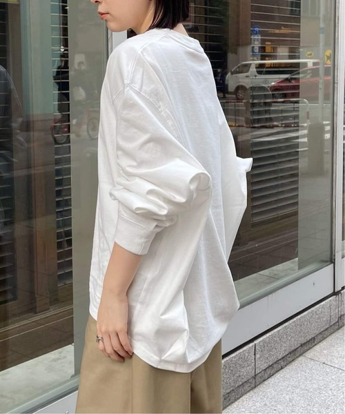 JOURNAL STANDARD（ジャーナルスタンダード）の「《追加6》タックスウェットシャツ（Tシャツ/カットソー・レディース・ホワイト/ブラック/チャコールグレー・FREE）」の15枚目の写真