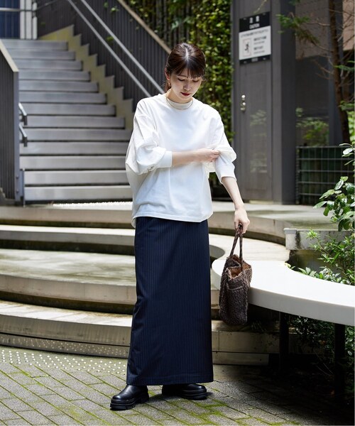 JOURNAL STANDARD（ジャーナルスタンダード）の「《追加6》タックスウェットシャツ（Tシャツ/カットソー・レディース・ホワイト/ブラック/チャコールグレー・FREE）」の13枚目の写真