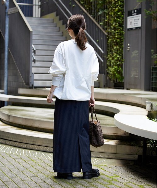 JOURNAL STANDARD（ジャーナルスタンダード）の「《追加6》タックスウェットシャツ（Tシャツ/カットソー・レディース・ホワイト/ブラック/チャコールグレー・FREE）」の12枚目の写真