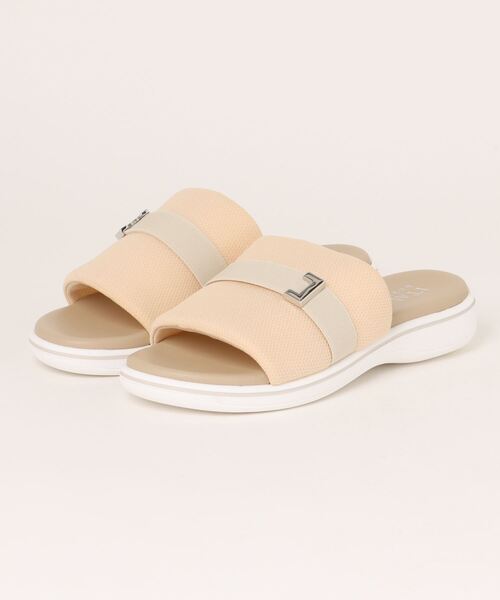 ITALIAN SHOEMAKERS(イタリアンシューメーカー)の「【ITALIAN SHOEMAKERS】フラットスライドサンダル(942340)(サンダル・レディース・アイボリー/ネイビー・37/36/39/38/35)」の5枚目の写真