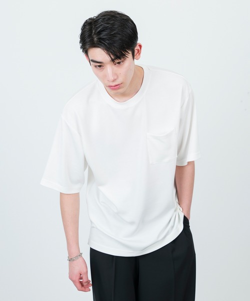 j.n.r.d(ジェー・エヌ・アール・ディー)の「j.n.r.d/エアーシルケットクルーネックプルオーバー(Tシャツ/カットソー・メンズ・ライトグレー/ライトグリーン/ホワイト/ブラック・L/LL/M)」の2枚目の写真