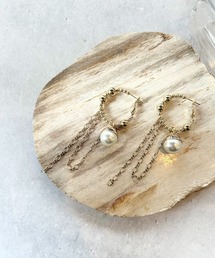 メタルボールフープピアス/pangy