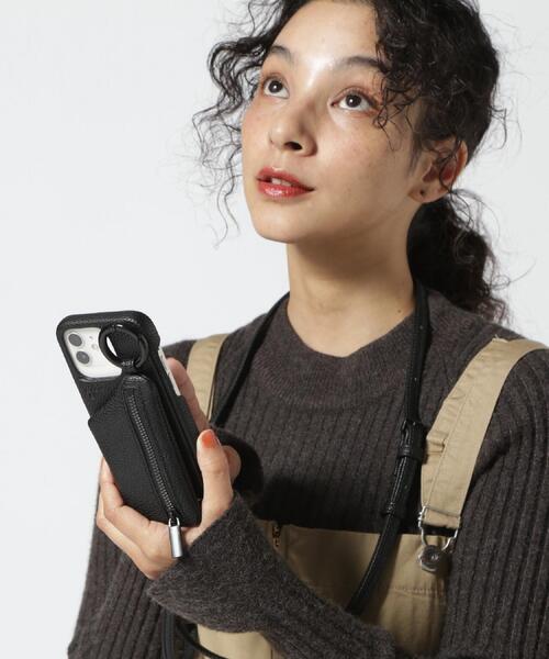 ajew（エジュー）の「ajew/エジュー/別注【ひも付き】iPhone14・14Pro・15・15Pro/BLACK（スマホケース/カバー・レディース・ブラック・1/2/3/4）」の5枚目の写真