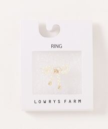 LOWRYS FARM | ボールチェーンリボンリング 117854(リング)