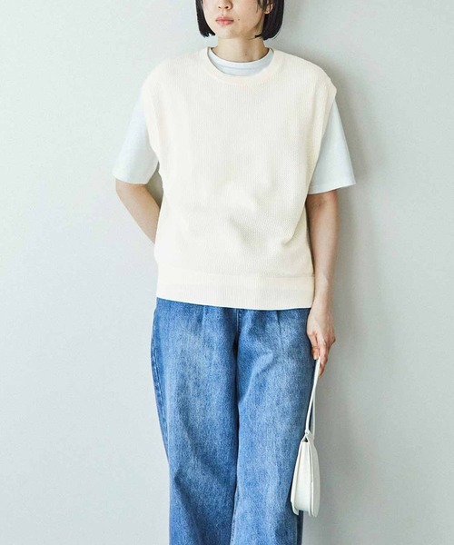 THREE FIFTY STANDARD(スリーフィフティースタンダード)の「THREE FIFTY STANDARD シルケット加工をほどこしたベーシックシルエットのTシャツ(Tシャツ/カットソー・レディース・ホワイト/ピンク/ブラック・MEDIUM/LARGE/X-LARGE/XX-LARGE)」の22枚目の写真