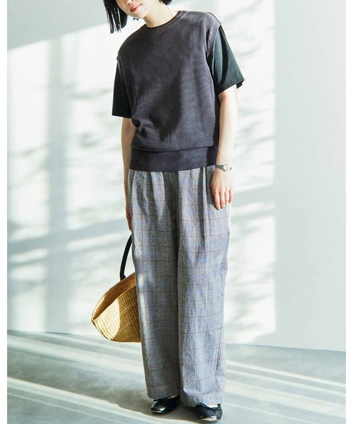 THREE FIFTY STANDARD(スリーフィフティースタンダード)の「THREE FIFTY STANDARD シルケット加工をほどこしたベーシックシルエットのTシャツ(Tシャツ/カットソー・レディース・ホワイト/ピンク/ブラック・MEDIUM/LARGE/X-LARGE/XX-LARGE)」の17枚目の写真