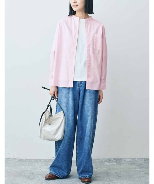 THREE FIFTY STANDARD(スリーフィフティースタンダード)の「THREE FIFTY STANDARD シルケット加工をほどこしたベーシックシルエットのTシャツ(Tシャツ/カットソー・レディース・ホワイト/ピンク/ブラック・MEDIUM/LARGE/X-LARGE/XX-LARGE)」の11枚目の写真