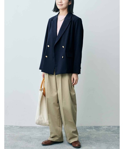 THREE FIFTY STANDARD(スリーフィフティースタンダード)の「THREE FIFTY STANDARD シルケット加工をほどこしたベーシックシルエットのTシャツ(Tシャツ/カットソー・レディース・ホワイト/ピンク/ブラック・MEDIUM/LARGE/X-LARGE/XX-LARGE)」の15枚目の写真