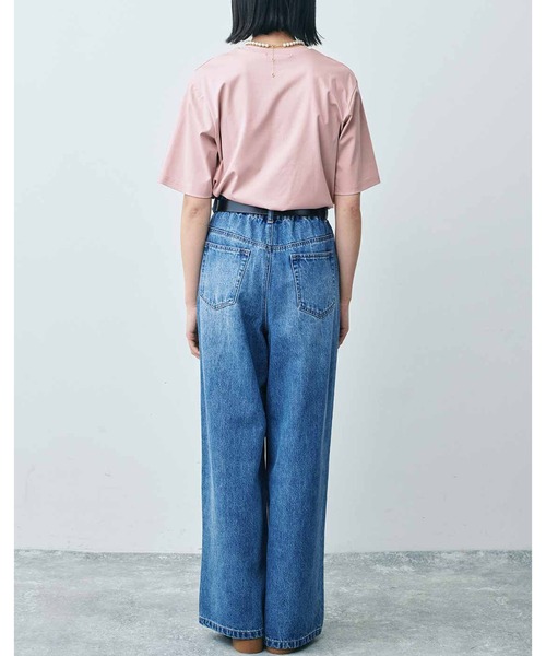 THREE FIFTY STANDARD(スリーフィフティースタンダード)の「THREE FIFTY STANDARD シルケット加工をほどこしたベーシックシルエットのTシャツ(Tシャツ/カットソー・レディース・ホワイト/ピンク/ブラック・MEDIUM/LARGE/X-LARGE/XX-LARGE)」の21枚目の写真