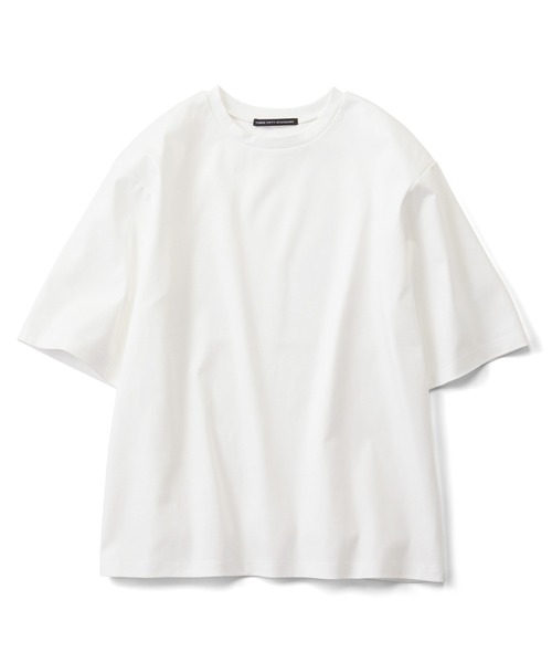 THREE FIFTY STANDARD(スリーフィフティースタンダード)の「THREE FIFTY STANDARD シルケット加工をほどこしたベーシックシルエットのTシャツ(Tシャツ/カットソー・レディース・ホワイト/ピンク/ブラック・MEDIUM/LARGE/X-LARGE/XX-LARGE)」の12枚目の写真