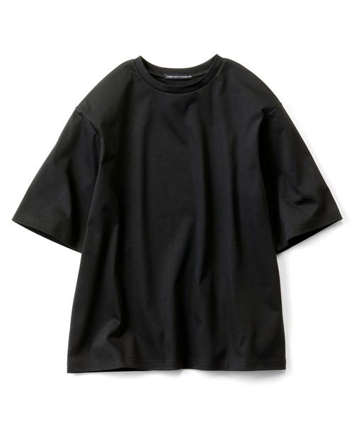 THREE FIFTY STANDARD(スリーフィフティースタンダード)の「THREE FIFTY STANDARD シルケット加工をほどこしたベーシックシルエットのTシャツ(Tシャツ/カットソー・レディース・ホワイト/ピンク/ブラック・MEDIUM/LARGE/X-LARGE/XX-LARGE)」の13枚目の写真
