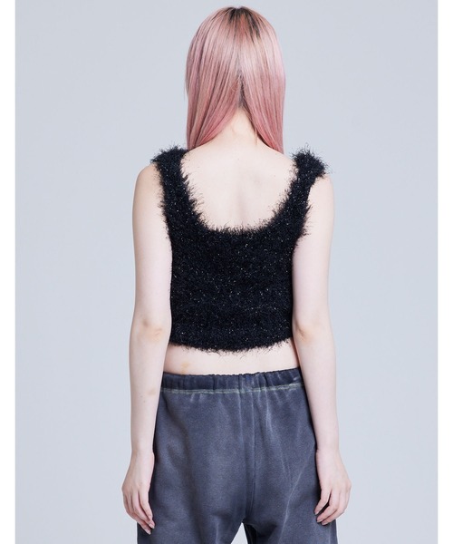 Little sunny bite(リトルサニーバイト)の「/Little Sunny Bite/knit tank vest(タンクトップ・レディース・ピンク/ブルー/ブラック/グリーン・MEDIUM/SMALL)」の10枚目の写真