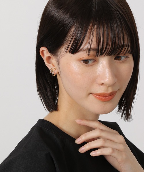 LAKOLE（ラコレ）の「ミニビジューリボンイヤリング / 120725（イヤリング・レディース・その他2/その他1・FREE）」の2枚目の写真