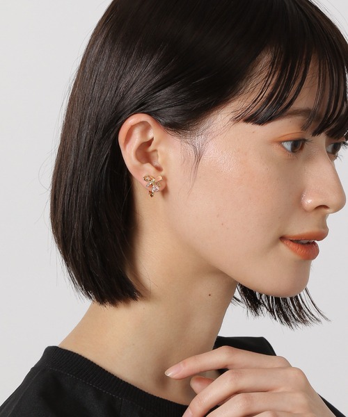 LAKOLE（ラコレ）の「ミニビジューリボンイヤリング / 120725（イヤリング・レディース・その他2/その他1・FREE）」の7枚目の写真