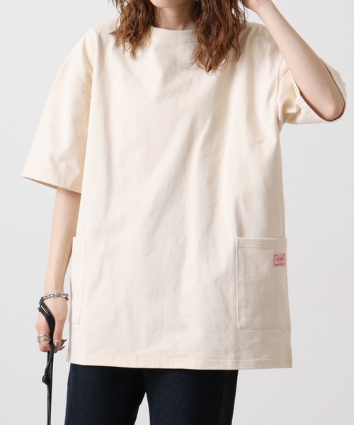 BIG MIKE(ビッグマイク)の「BIGMIKE TEEシャツ 半袖(Tシャツ/カットソー・メンズ・ホワイト/グレー系その他/ブルーグレー・M/L/XL)」の2枚目の写真