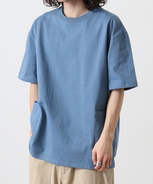 BIG MIKE(ビッグマイク)の「BIGMIKE TEEシャツ 半袖(Tシャツ/カットソー・メンズ・ホワイト/グレー系その他/ブルーグレー・M/L/XL)」の14枚目の写真