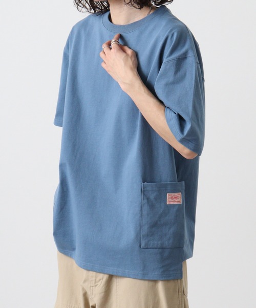 BIG MIKE(ビッグマイク)の「BIGMIKE TEEシャツ 半袖(Tシャツ/カットソー・メンズ・ホワイト/グレー系その他/ブルーグレー・M/L/XL)」の15枚目の写真