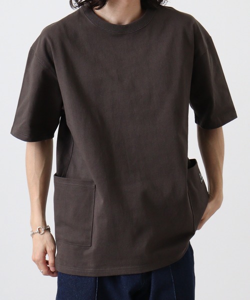 BIG MIKE(ビッグマイク)の「BIGMIKE TEEシャツ 半袖(Tシャツ/カットソー・メンズ・ホワイト/グレー系その他/ブルーグレー・M/L/XL)」の8枚目の写真