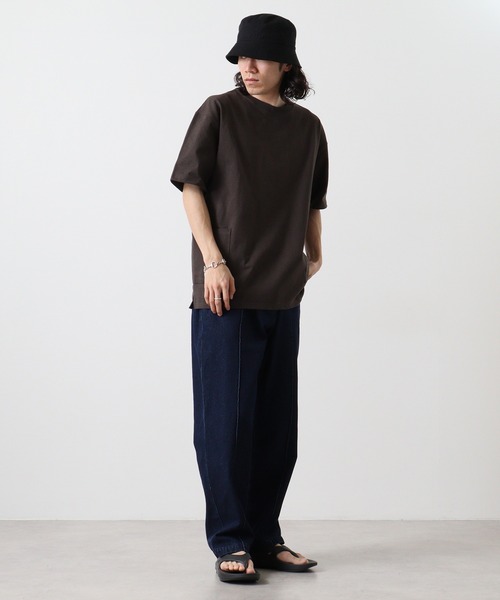 BIG MIKE(ビッグマイク)の「BIGMIKE TEEシャツ 半袖(Tシャツ/カットソー・メンズ・ホワイト/グレー系その他/ブルーグレー・M/L/XL)」の11枚目の写真