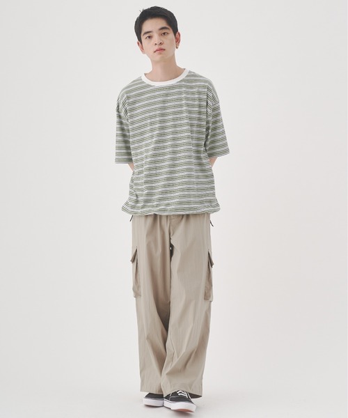 YOEL(ヨエル)の「YOEL - nylon cargo pants / ナイロンカーゴパンツ(カーゴパンツ・メンズ・グレイッシュベージュ/ブラック・MEDIUM/LARGE)」の13枚目の写真