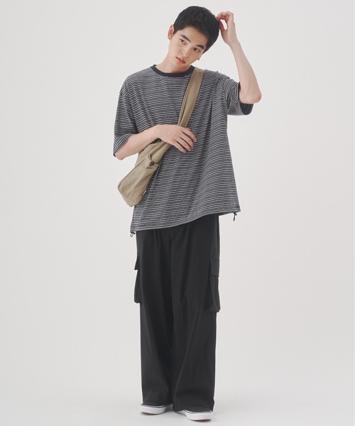 YOEL(ヨエル)の「YOEL - nylon cargo pants / ナイロンカーゴパンツ(カーゴパンツ・メンズ・グレイッシュベージュ/ブラック・MEDIUM/LARGE)」の9枚目の写真
